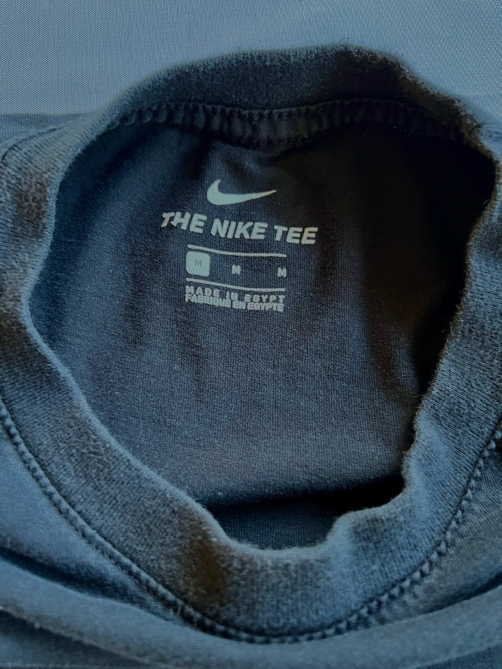 Nike Black Crewneck Tee with White Logo